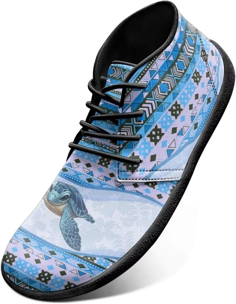 

Мужские кожаные лоферы на шнуровке с широким носком, модель «Такса Форхринс» в леопардовом принте, легкие и удобные, размер US 6-14 Forchrinse, Tribal Sea Turtle Navajo