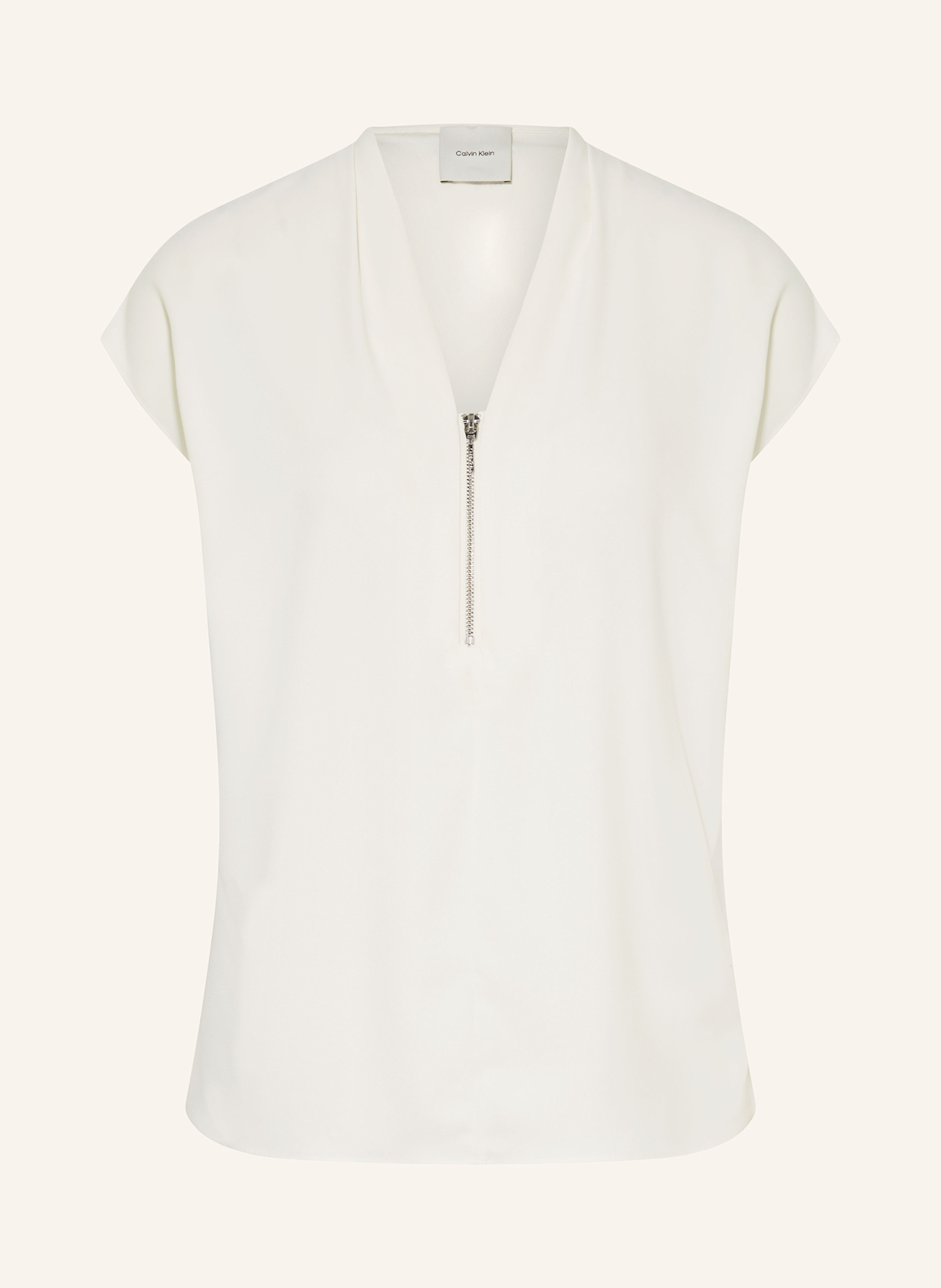 

Верх блузки из жоржета Calvin Klein, экрю