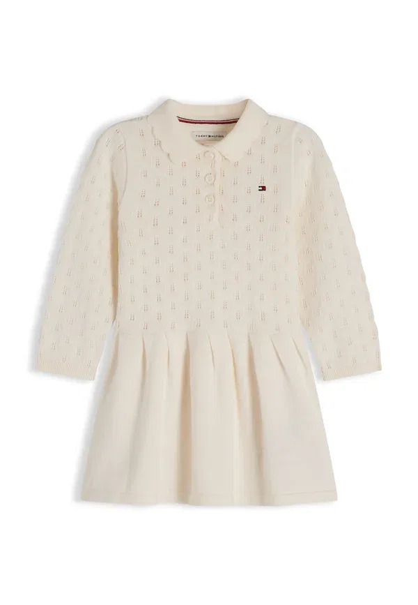 Платье-джемпер Pointelle cable dress, Tommy Hilfiger, цвет слоновой кости