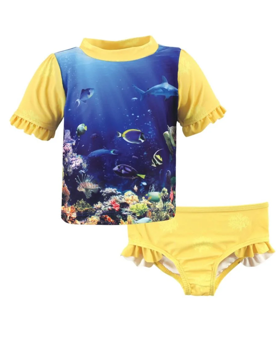 И комплект для плавания «Русалка» Hudson Baby, Girl Coral Reef