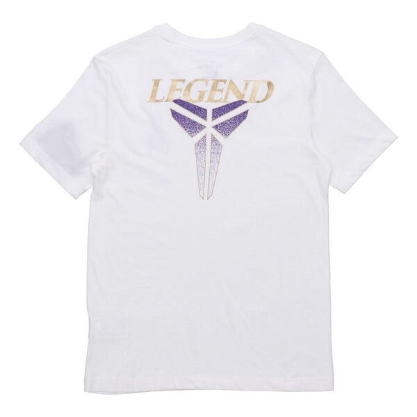 

Футболка men's kobe quick dry sports short sleeve white t-shirt Nike, белый