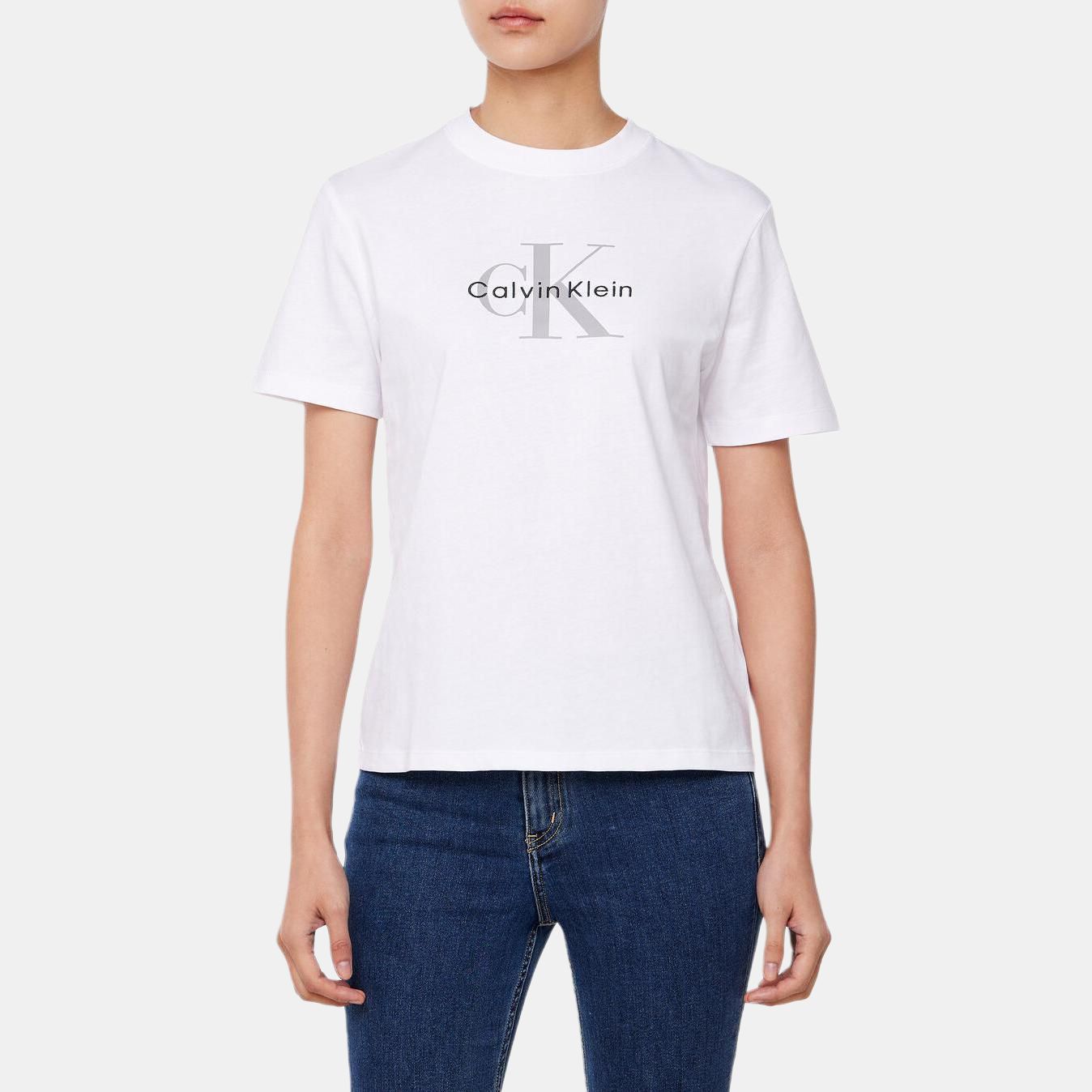 Футболка Calvin Klein Monologo, белый — фото 4