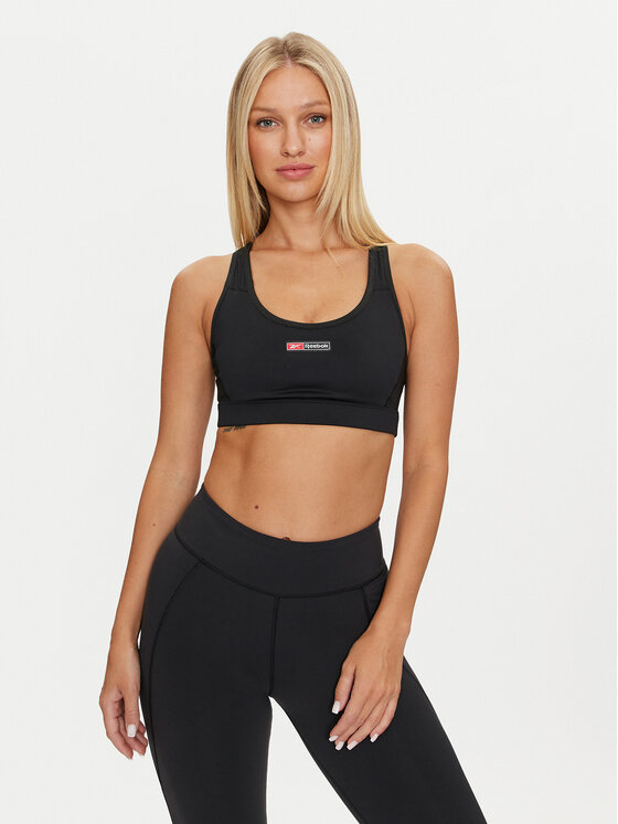 

Спортивный бюстгальтер slim fit Lux Bold Racr Bra 100075369 Reebok, черный