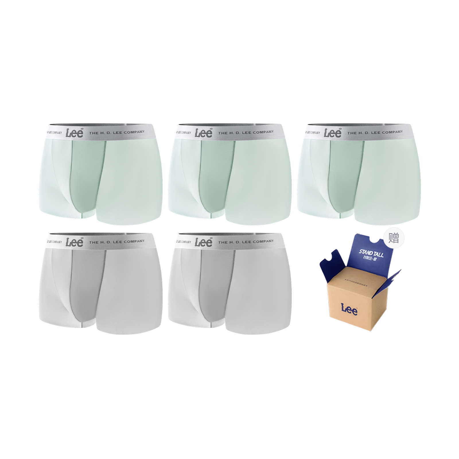 

Lee SS25 INDIGO подарочный набор нижнего белья для мужчин 5 штук