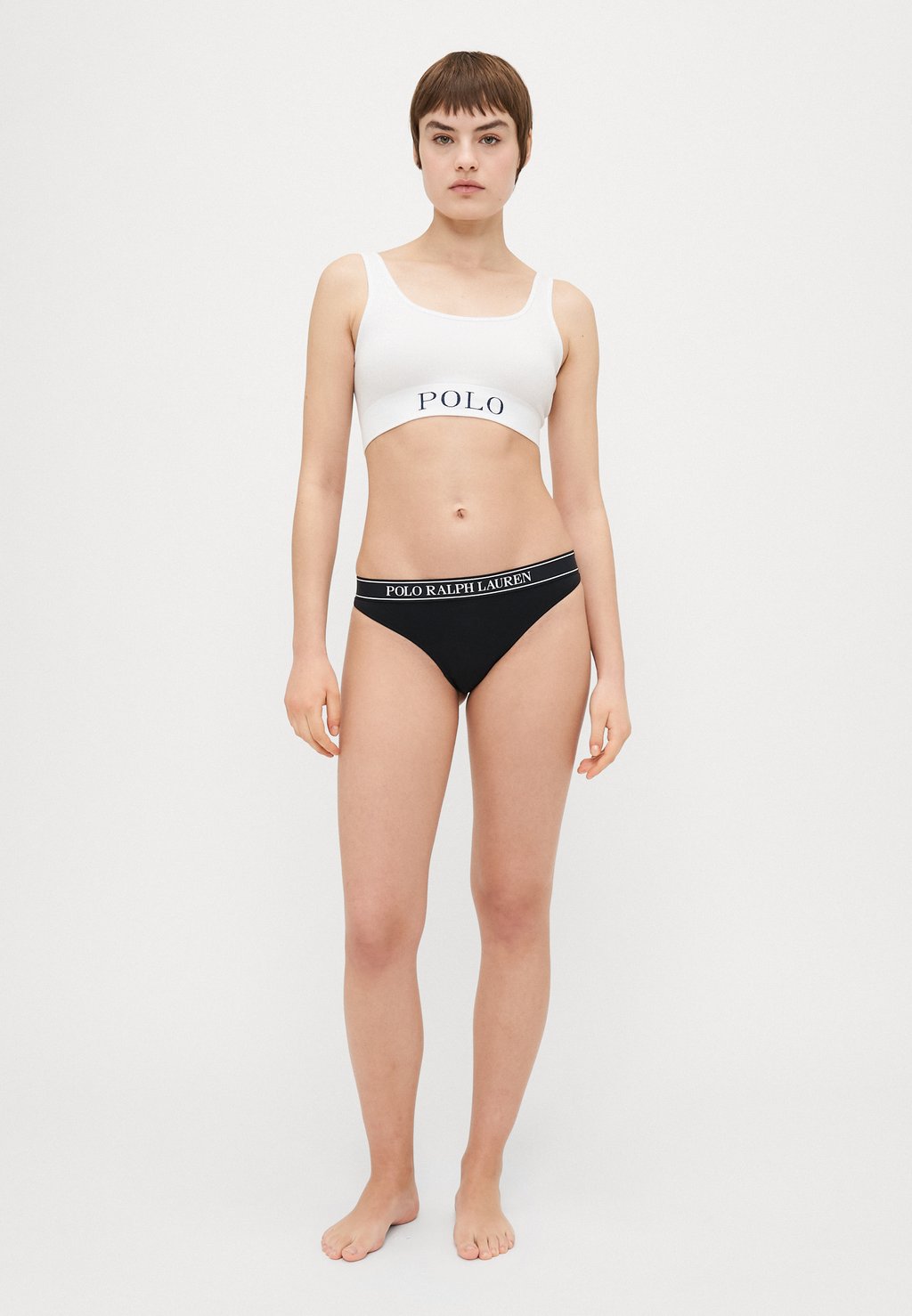 Стринги MID RISE THONG Polo Ralph Lauren, черный — фото 2