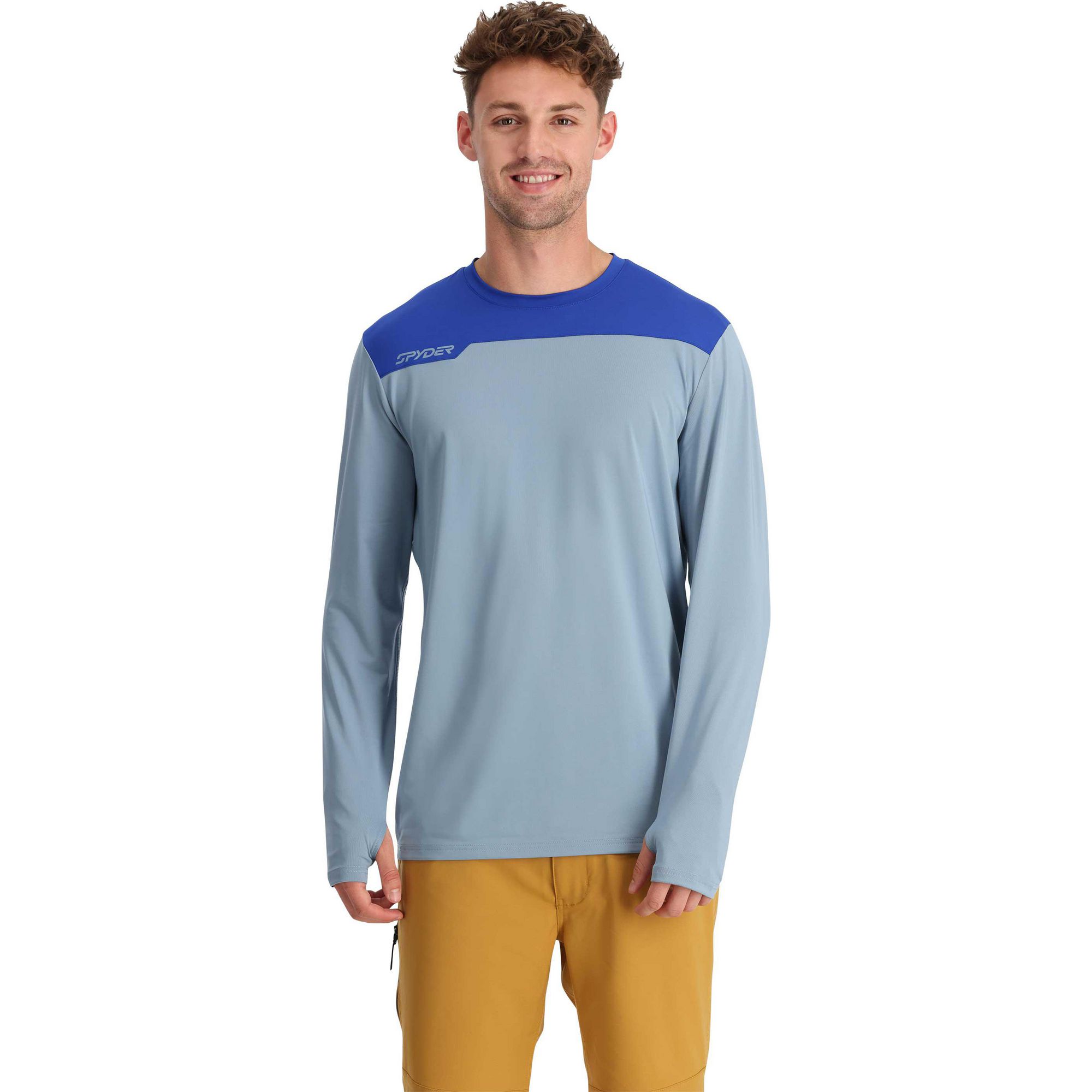 

Мужская футболка с длинным рукавом и круглым вырезом Arc Spyder, Blue Fog, Синий, Мужская футболка с длинным рукавом и круглым вырезом Arc Spyder, Blue Fog