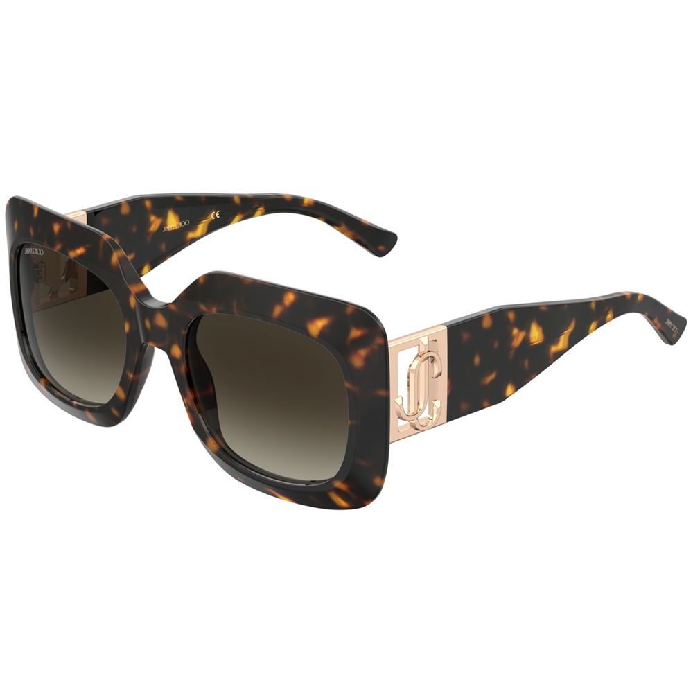 

Солнцезащитные очки из коричневой смолы Jimmy Choo Eyewear