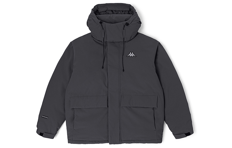 

Пуховик мужской с капюшоном Moderate Puffer Kappa, reinforcement steel серый-1107