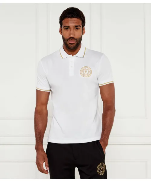 

Футболка поло Slim fit Versace Jeans Couture, белый