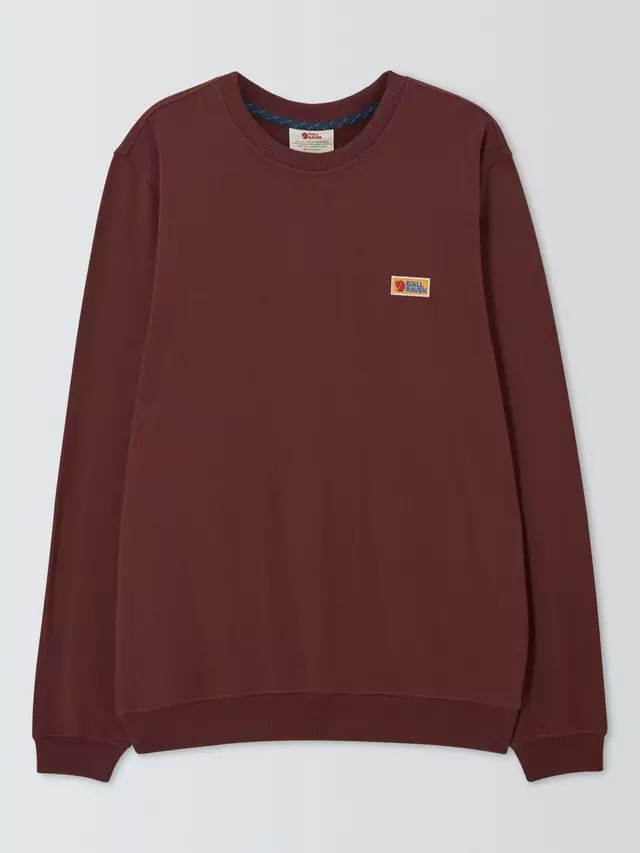 

Толстовка Fjällräven Vardag Crew Neck, цвет maroon