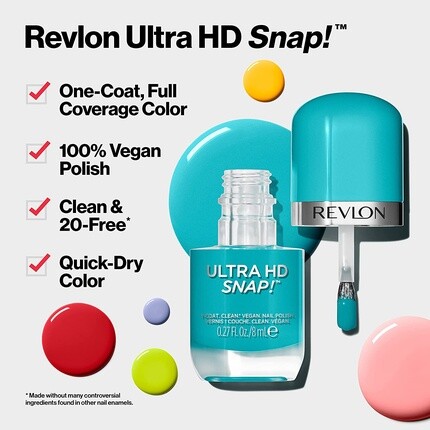 Лак для ногтей Revlon Ultra HD Snap Glossy Nail Color, оттенок 022 Commander In Chief — фото 2