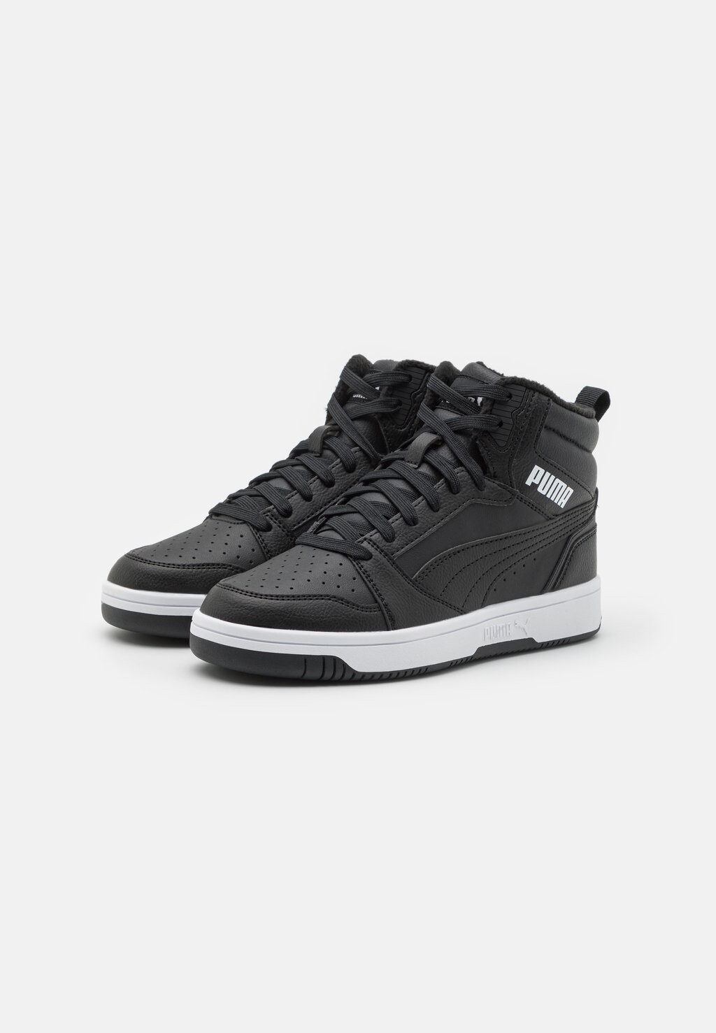 Высокие кроссовки Rebound V6 Mid Jr Unisex Puma, цвет shadow gray/black/white — фото 4