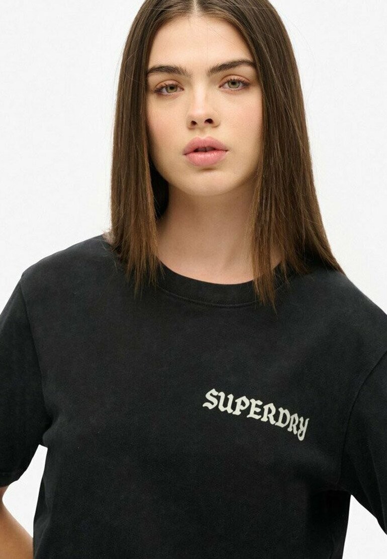 

Футболка с принтом TATTOO GRAPHIC Superdry, черный