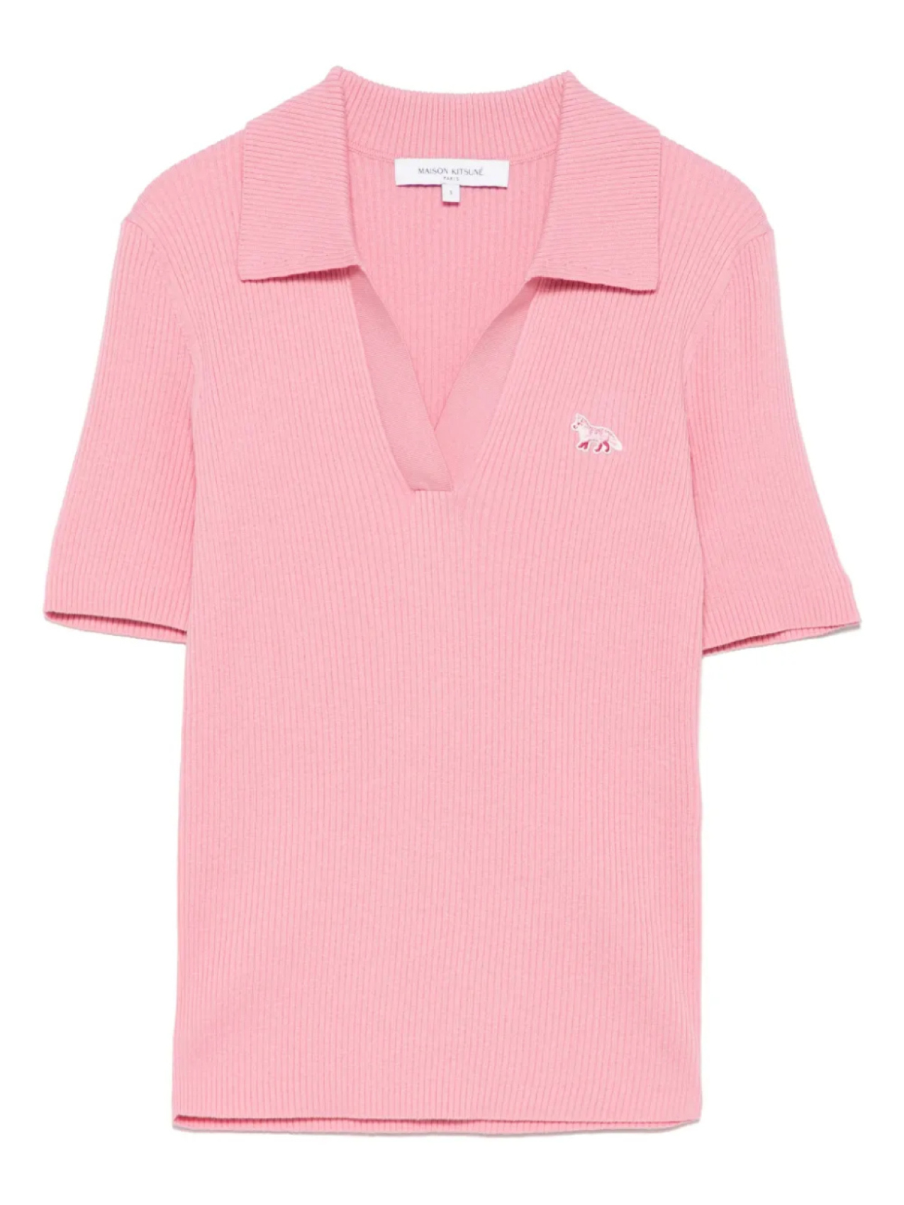 

Футболка с мотивом лисы Maison Kitsuné, розовый