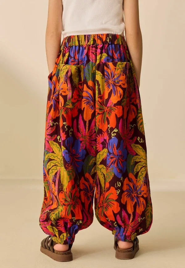 Брюки-Шаровары стандартного кроя Next, Tropical Print