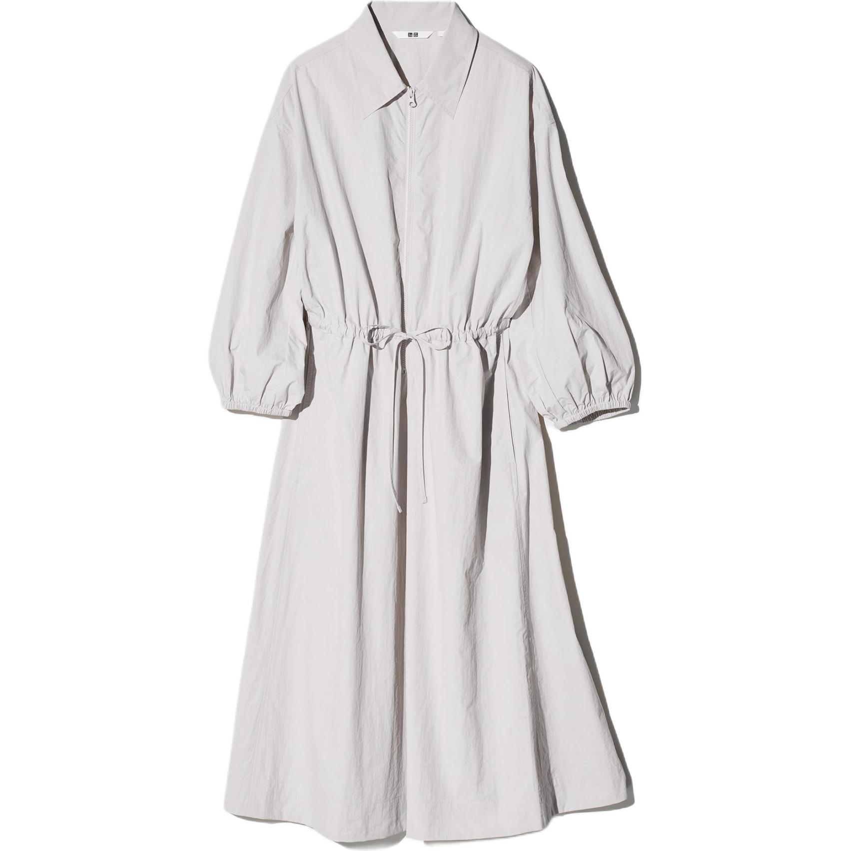 

Женское платье с длинными рукавами UNIQLO, светло-серый