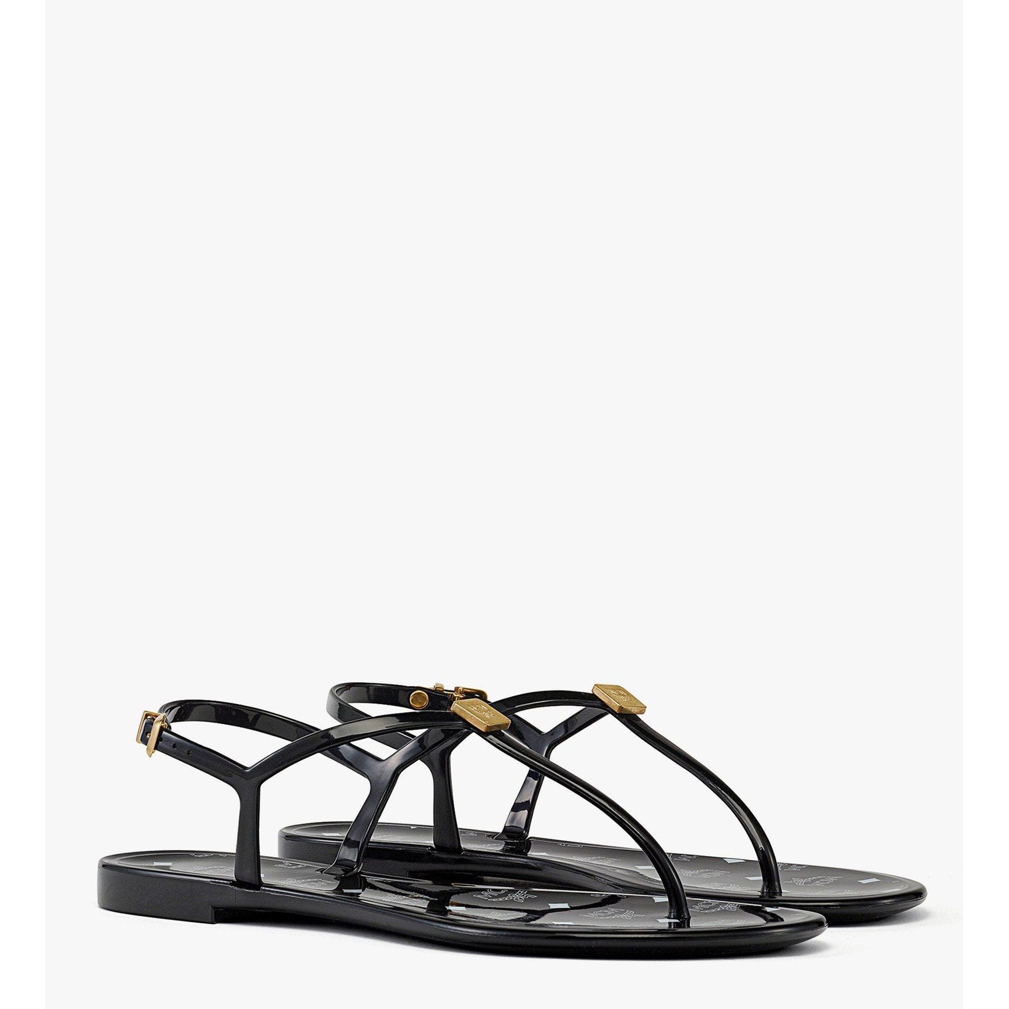 Monogram Jelly Sandals MCM, черный