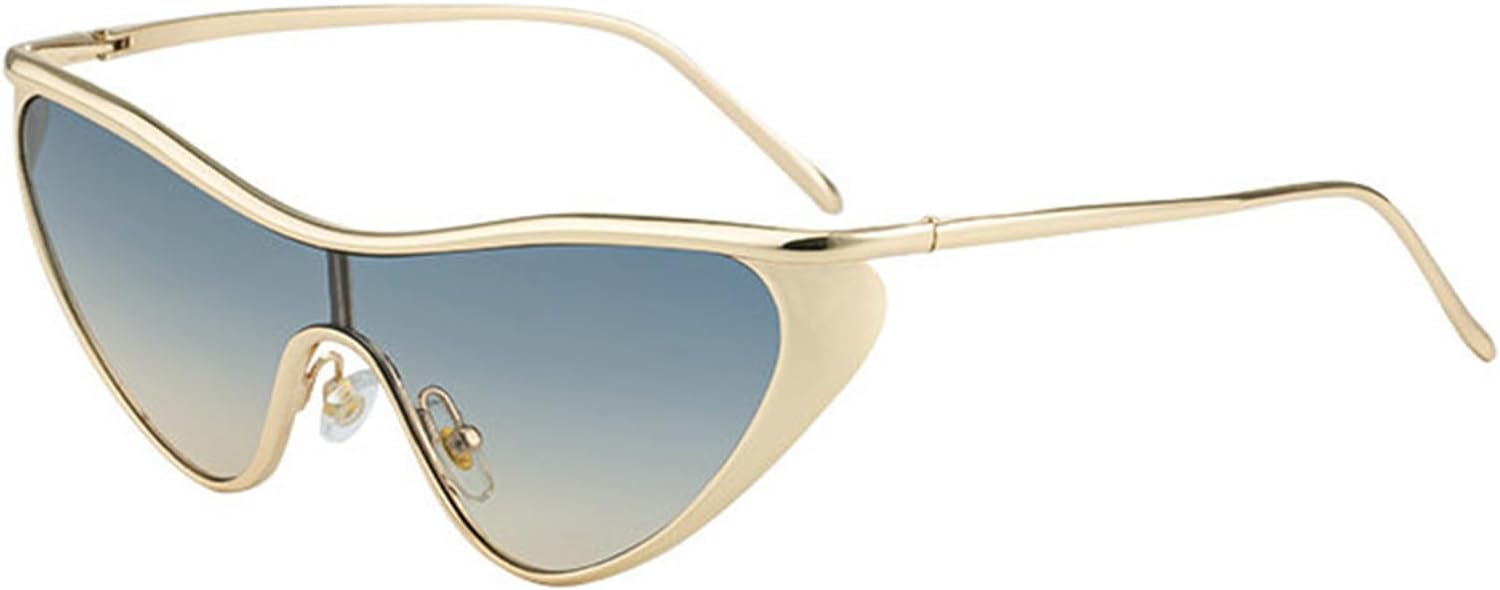 

Солнцезащитные очки Willochra Vintage Y2K «кошачий глаз» для женщин, роскошные, модные, цельные, для путешествий и активного отдыха, с защитой от УФ-излучения UV400, C4