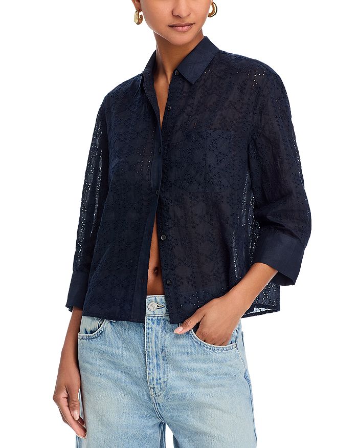

Вышитая блуза Lucia rag & bone, синий