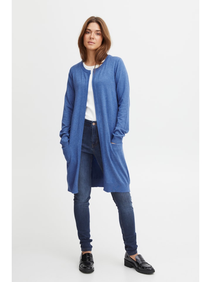 

Pulz Кардиган PZSARA, классический крой, цвет Dutch Blue Melange