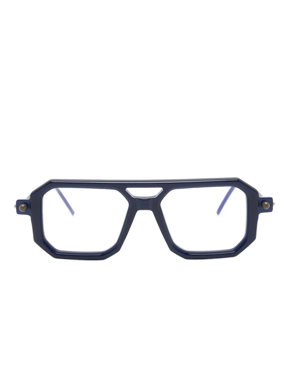 

Очки в геометричной оправе Kuboraum, синий