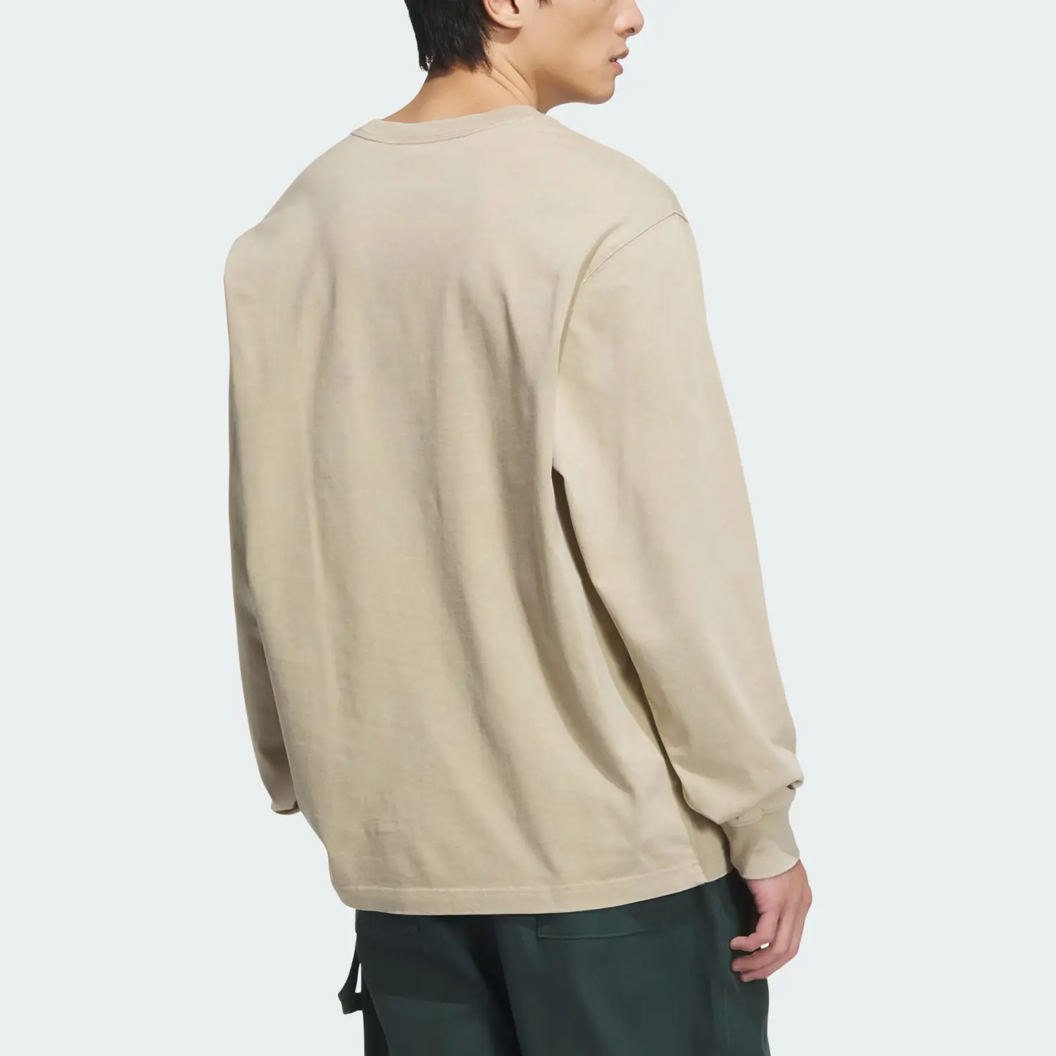Футболка с длинными рукавами мужская золотая Adidas Originals, цвет Gold — фото 4