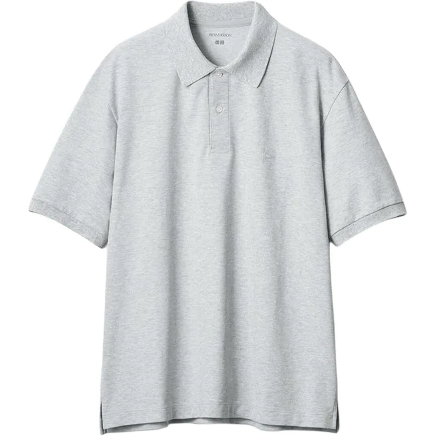 Футболка-поло JW Anderson SS26 мужская UNIQLO, серый