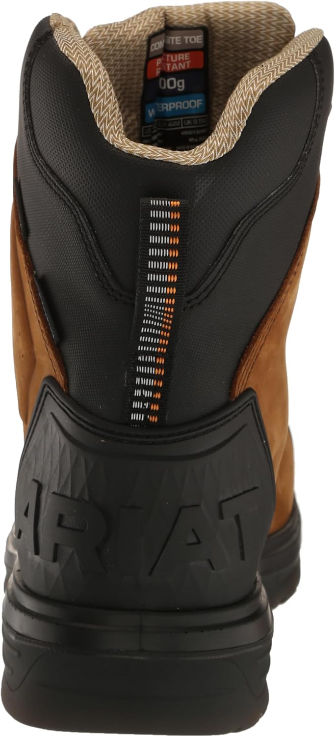 Мужские Ботинки ARIAT MNS Turbo Outlaw 8 CSA H2O Ins Ct коричневые для пожарной безопасности — фото 3