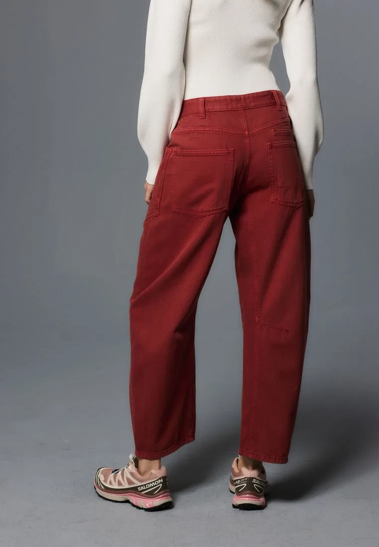 Джинсы, два накладных кармана, Double Pocket Barrel Jeans Next — фото 2