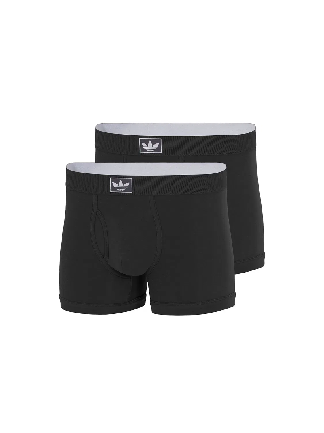 Боксерские шорты Adidas Originals Comfort Cotton Rib черного цвета