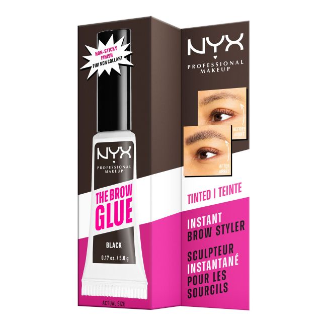 

Гель для бровей Brow Glue, придающий форму бровям NYX Professional Makeup, цвет 05 black, 5 гр