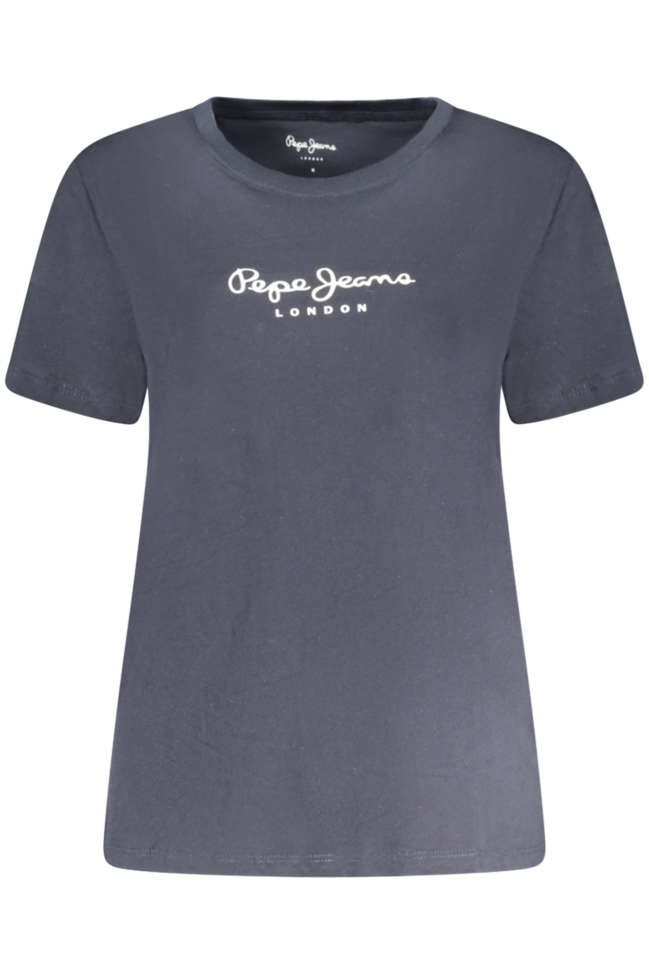 

Футболка женская Pepe Jeans хлопковая с логотипом бренда, серый