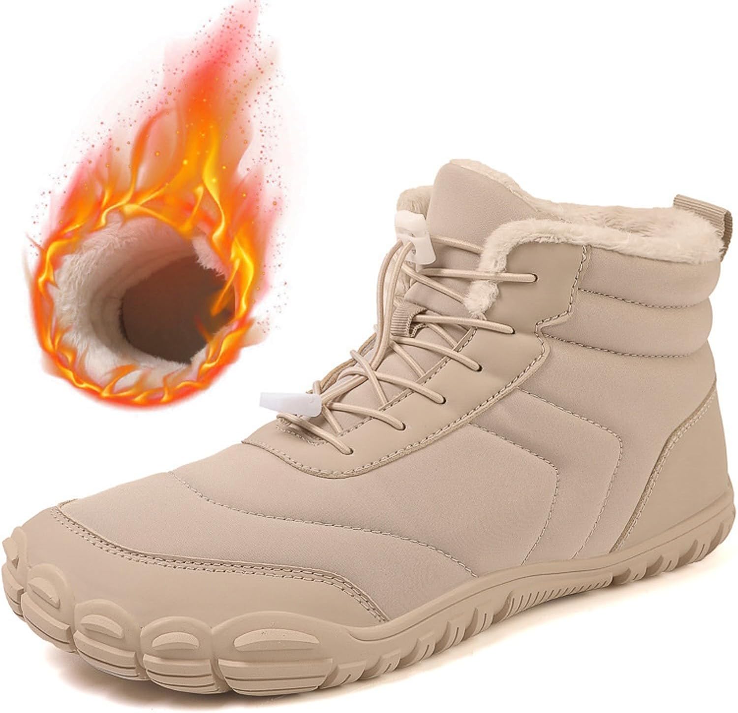 

Зимняя обувь для походов для женщин и мужчин, водонепроницаемые босоножки с широкой носочной частью, туристические ботинки для кемпинга и прогулок, 2024 Generic, бежевый