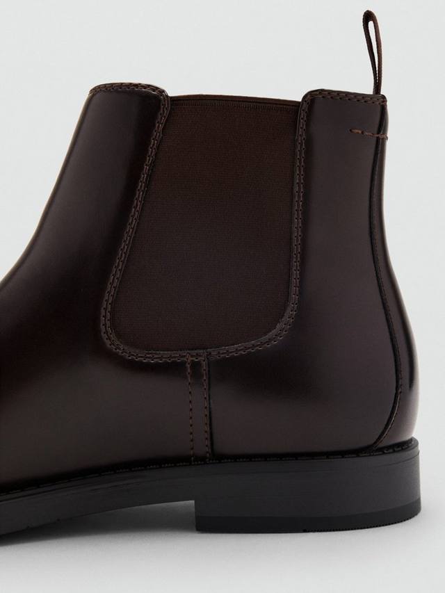 Ботильоны London из искусственной кожи в стиле челси Mango, Brown — фото 3