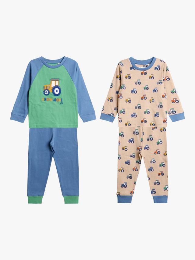 

Детский пижамный комплект с трактором JoJo Maman Bébé, Pack of 2, Navy/Multi