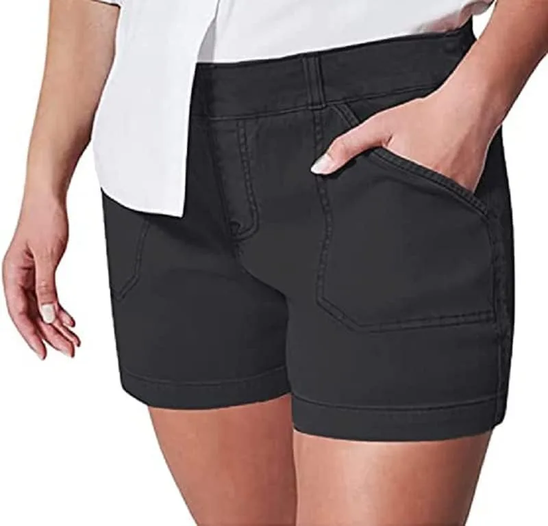 

Женские шорты Stretch Twills Cotton Stretch Fit для хайкинга с карманами Blithetree