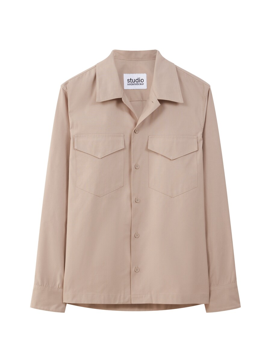 

Рубашка на пуговицах классического кроя Studio Seidensticker Studio, бежевый