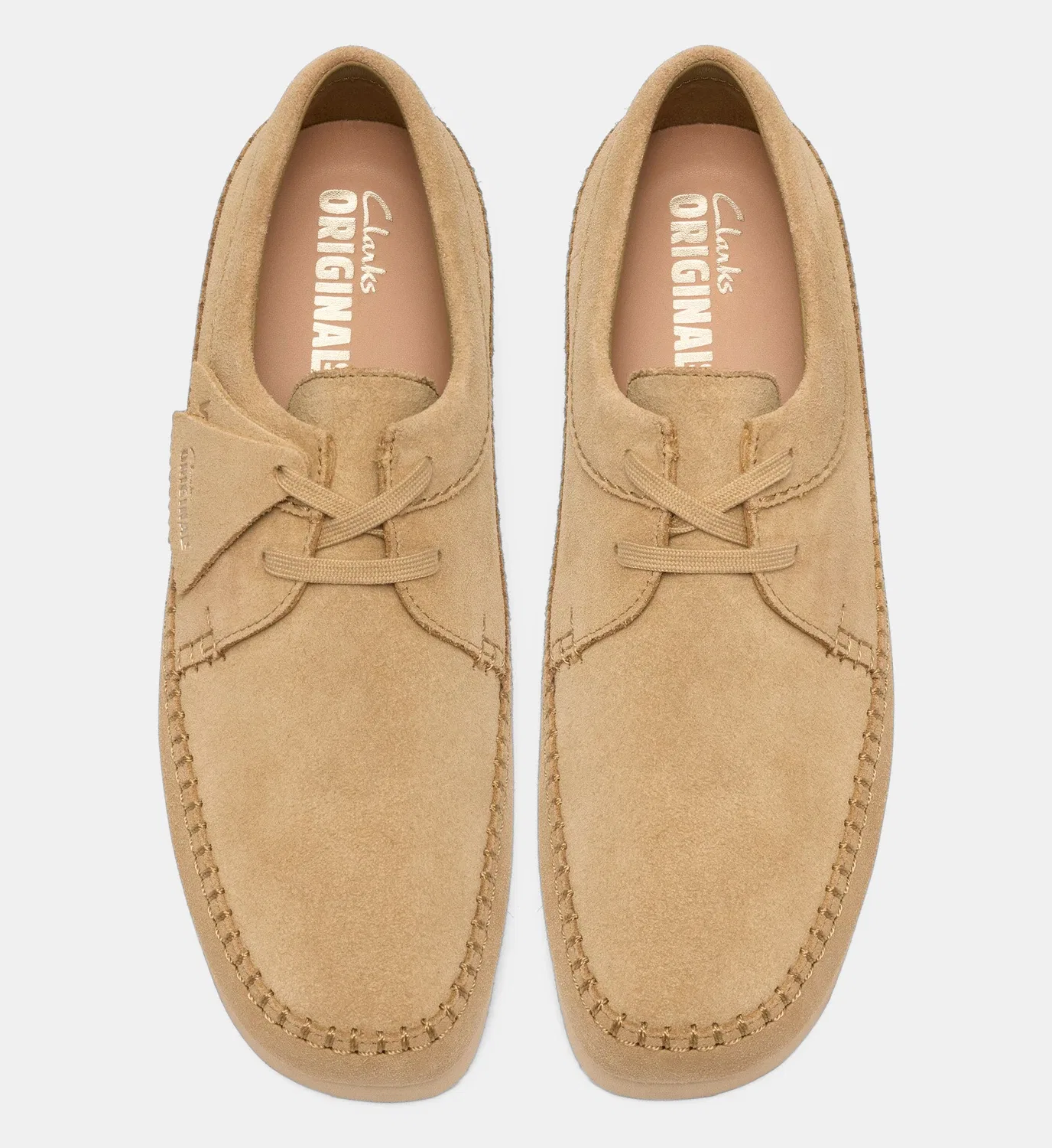 Дерби Уивер Clarks, бежевый — фото 4