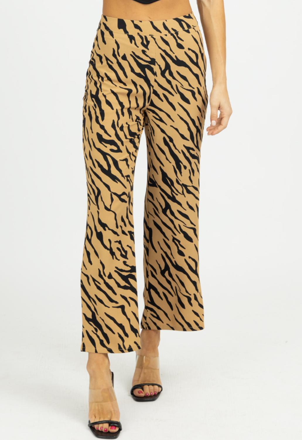 

Широкие брюки Zebra в загаре LE LIS, цвет tan