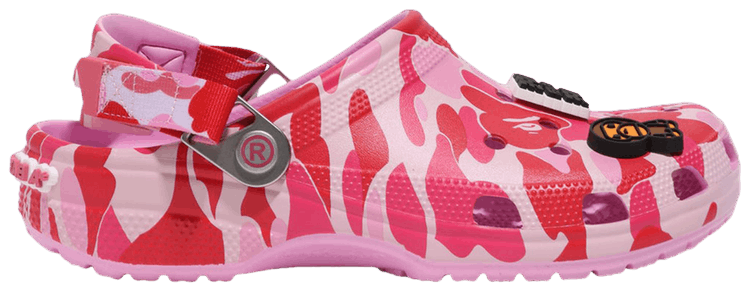 

Кроссовки Crocs BAPE x Classic Clog 'ABC Camo - Pink', розовый