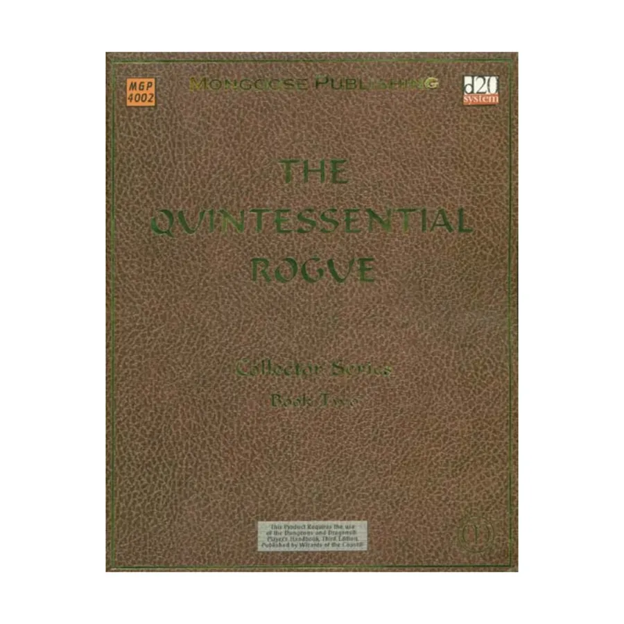 

Quintessential Rogue, Quintessential Collector Series (d20), мягкая обложка