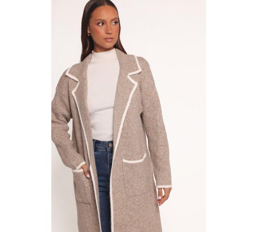 

Женский кардиган Katia с контрастной отделкой, бежевый, размер S/M Petal and Pup, Beige/khaki