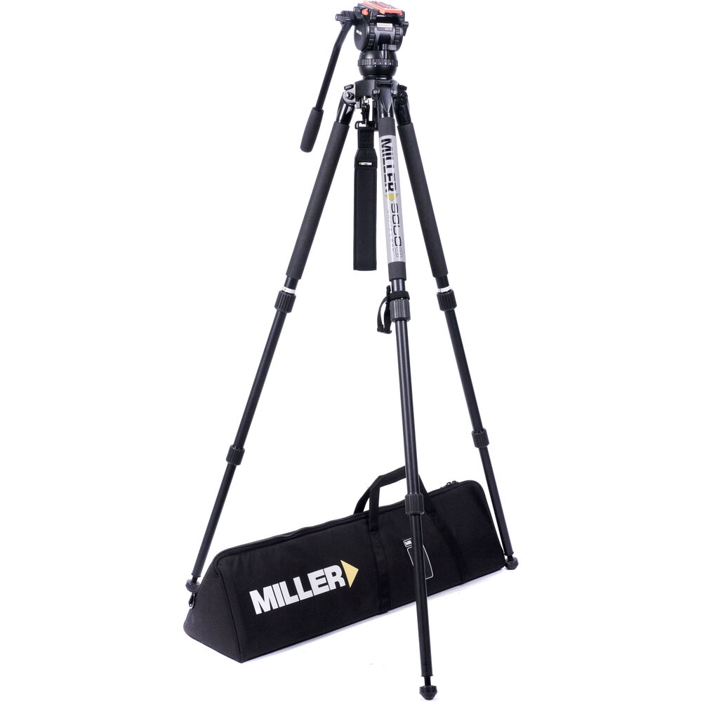 

Комплект из жидкостной головки Miller Versa CXV2, двухступенчатого алюминиевого штатива Solo 75 и мягкого кейса
