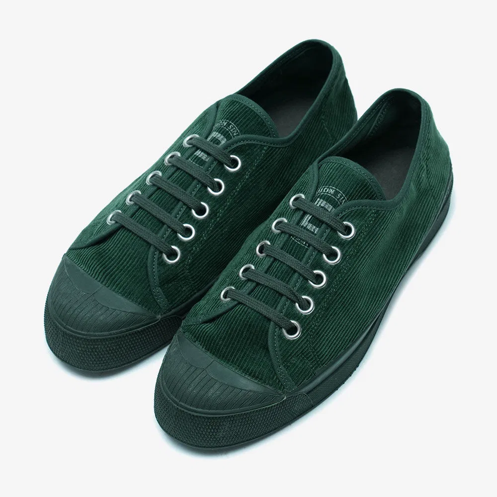 Мужские низкие сникеры Romy Corduroy цвета бутылочного стекла от Bensimon
