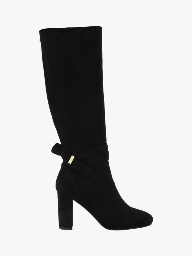 Ботинки Tempt до колена на широкой колодке с квадратным каблуком Carvela, Black