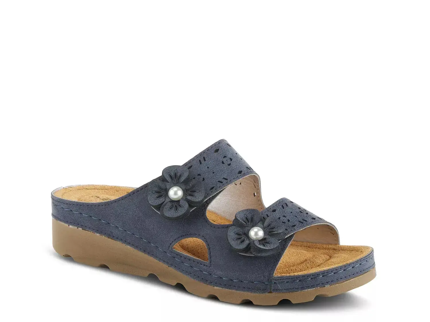 Сандалии Pamola Wedge Flexus By Spring Step, Navy