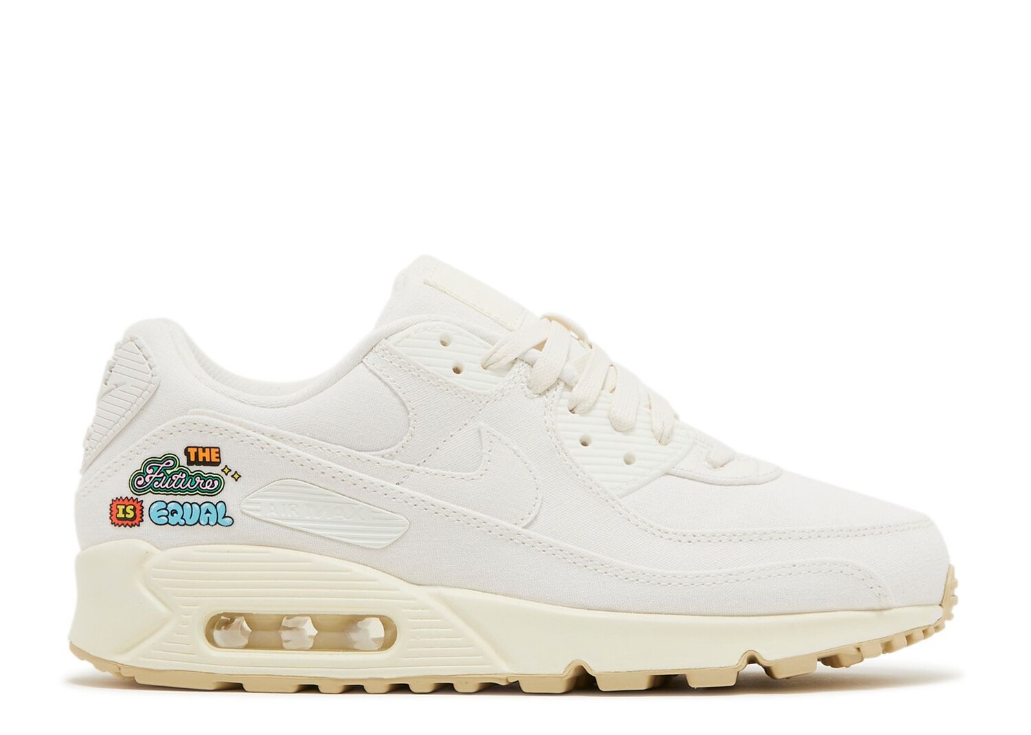 Женские кроссовки Nike Air Max 90 SE 'The Future Is Equal', кремовые