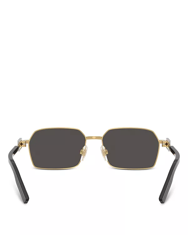 Солнцезащитные очки Dg2316 прямоугольной формы, 56 мм Dolce & Gabbana, золотой — фото 4