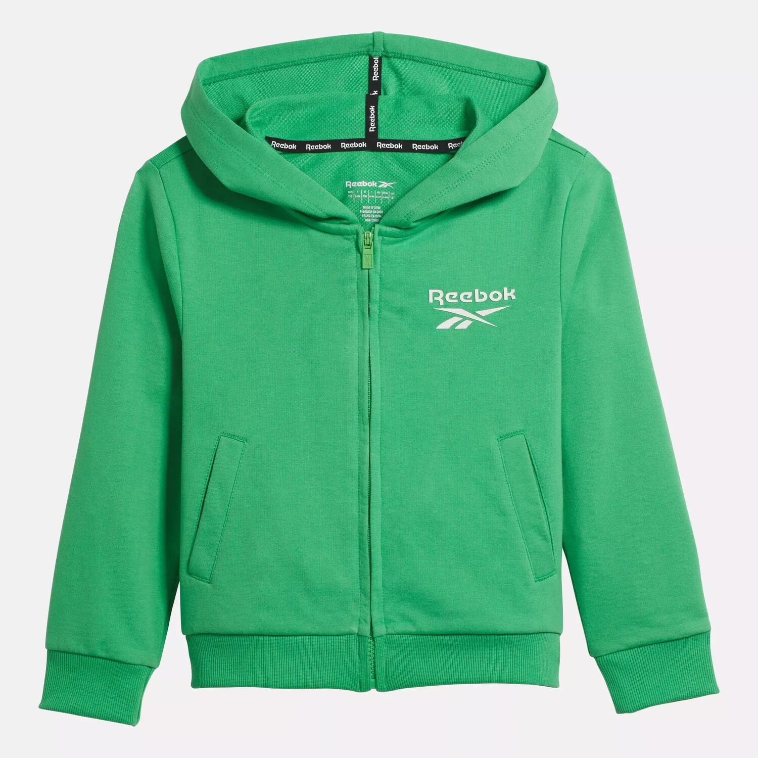 

Толстовка на молнии ID Reebok, зеленый