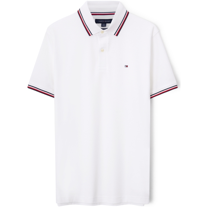 Футболка поло мужская Cloud Bath White Tommy Hilfiger, Cloud Bath White YAF — фото 2